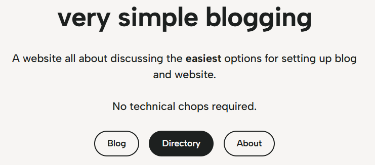 very simple blogging picture